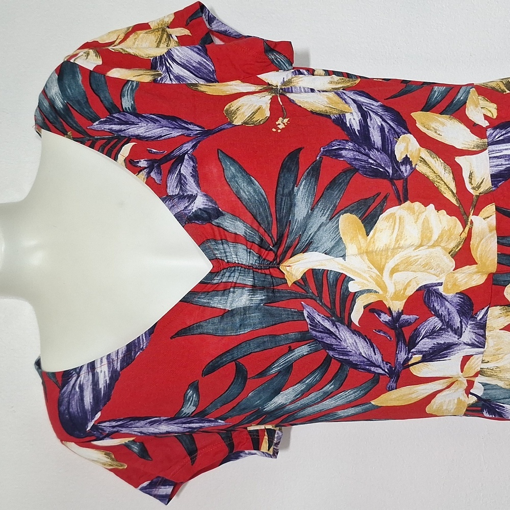 Lascana For Venus Floral Red Midi Dress - Picture 2 of 9
